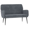 Banc Gris foncé 108x79x79 cm Velours 556886556886