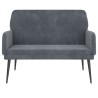 Banc Gris foncé 108x79x79 cm Velours 556886556886