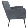 Banc Gris foncé 108x79x79 cm Velours 556886556886