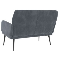Banc Gris foncé 108x79x79 cm Velours 556886556886