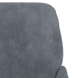 Banc Gris foncé 108x79x79 cm Velours 556886556886