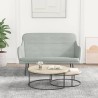 Banc Gris clair 110x76x80 cm Velours 556887556887