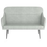 Banc Gris clair 110x76x80 cm Velours 556887556887