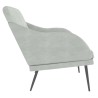 Banc Gris clair 110x76x80 cm Velours 556887556887
