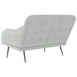 Banc Gris clair 110x76x80 cm Velours 556887556887