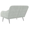 Banc Gris clair 110x76x80 cm Velours 556887556887