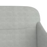 Banc Gris clair 110x76x80 cm Velours 556887556887
