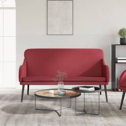 Banc Rouge bordeaux 110x76x80 cm Similicuir 556888556888