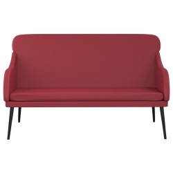 Banc Rouge bordeaux 110x76x80 cm Similicuir 556888556888