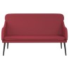 Banc Rouge bordeaux 110x76x80 cm Similicuir 556888556888