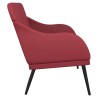 Banc Rouge bordeaux 110x76x80 cm Similicuir 556888556888