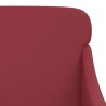 Banc Rouge bordeaux 110x76x80 cm Similicuir 556888556888