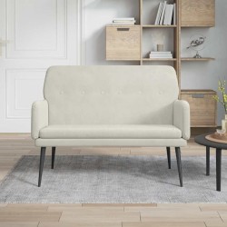 Banc Crème 108x79x79 cm Velours 556889556889