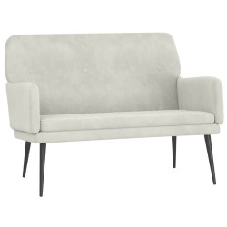 Banc Crème 108x79x79 cm Velours 556889556889