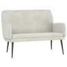 Banc Crème 108x79x79 cm Velours 556889556889