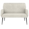 Banc Crème 108x79x79 cm Velours 556889556889