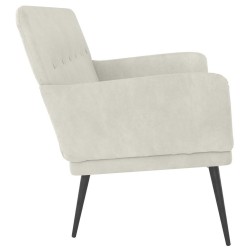Banc Crème 108x79x79 cm Velours 556889556889