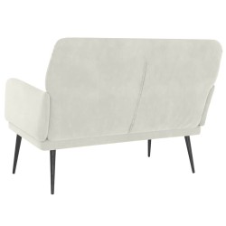 Banc Crème 108x79x79 cm Velours 556889556889