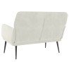 Banc Crème 108x79x79 cm Velours 556889556889
