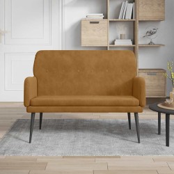 Banc Marron 108x79x79 cm Velours 556890556890