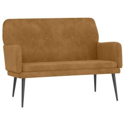 Banc Marron 108x79x79 cm Velours 556890556890