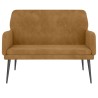 Banc Marron 108x79x79 cm Velours 556890556890
