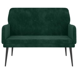 Banc Vert foncé 108x79x79 cm Velours 556891556891