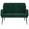 Banc Vert foncé 108x79x79 cm Velours 556891556891