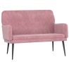 Banc Rose 108x79x79 cm Velours 556893556893