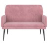 Banc Rose 108x79x79 cm Velours 556893556893