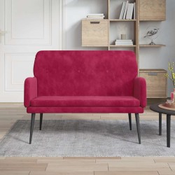 Banc Rouge bordeaux 108x79x79 cm Velours 556894556894