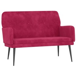Banc Rouge bordeaux 108x79x79 cm Velours 556894556894