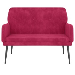 Banc Rouge bordeaux 108x79x79 cm Velours 556894556894