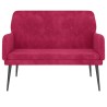 Banc Rouge bordeaux 108x79x79 cm Velours 556894556894