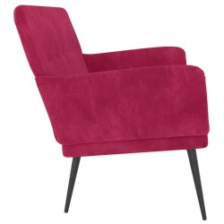 Banc Rouge bordeaux 108x79x79 cm Velours 556894556894