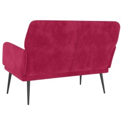 Banc Rouge bordeaux 108x79x79 cm Velours 556894556894