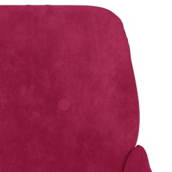 Banc Rouge bordeaux 108x79x79 cm Velours 556894556894