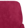 Banc Rouge bordeaux 108x79x79 cm Velours 556894556894