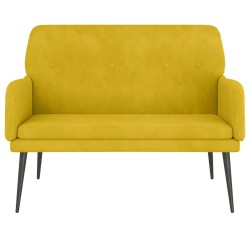 Banc Jaune 108x79x79 cm Velours 556896556896