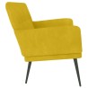 Banc Jaune 108x79x79 cm Velours 556896556896