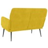 Banc Jaune 108x79x79 cm Velours 556896556896