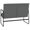 Banc Gris 100x64x80 cm Similicuir 556904556904