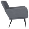 Banc Gris foncé 108x79x79 cm Velours 556906556906