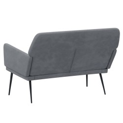 Banc Gris foncé 108x79x79 cm Velours 556906556906