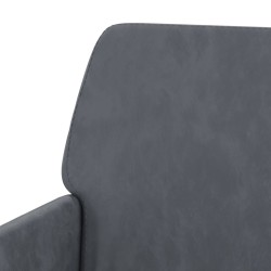 Banc Gris foncé 108x79x79 cm Velours 556906556906