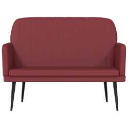 Banc Rouge bordeaux 107x80x81 cm Similicuir 556908556908