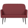 Banc Rouge bordeaux 107x80x81 cm Similicuir 556908556908