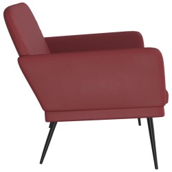Banc Rouge bordeaux 107x80x81 cm Similicuir 556908556908