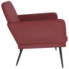 Banc Rouge bordeaux 107x80x81 cm Similicuir 556908556908