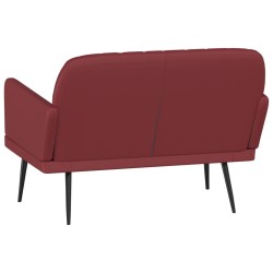 Banc Rouge bordeaux 107x80x81 cm Similicuir 556908556908